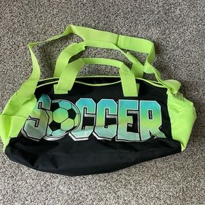 LOVE SOCCER JUSTICE DUFFEL BAG